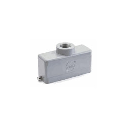 Capot 24B, Aluminium moulé sous pression, Alliage de zinc moulé, IP65, Sortie verticale, PG21